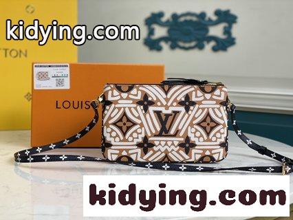 ルイ・ヴィトン バッグ 安い コピー LV Crafty抽象グラフィックアートキャプチャ 新しいPochette Double Zipチェーンバッグを煥す-4