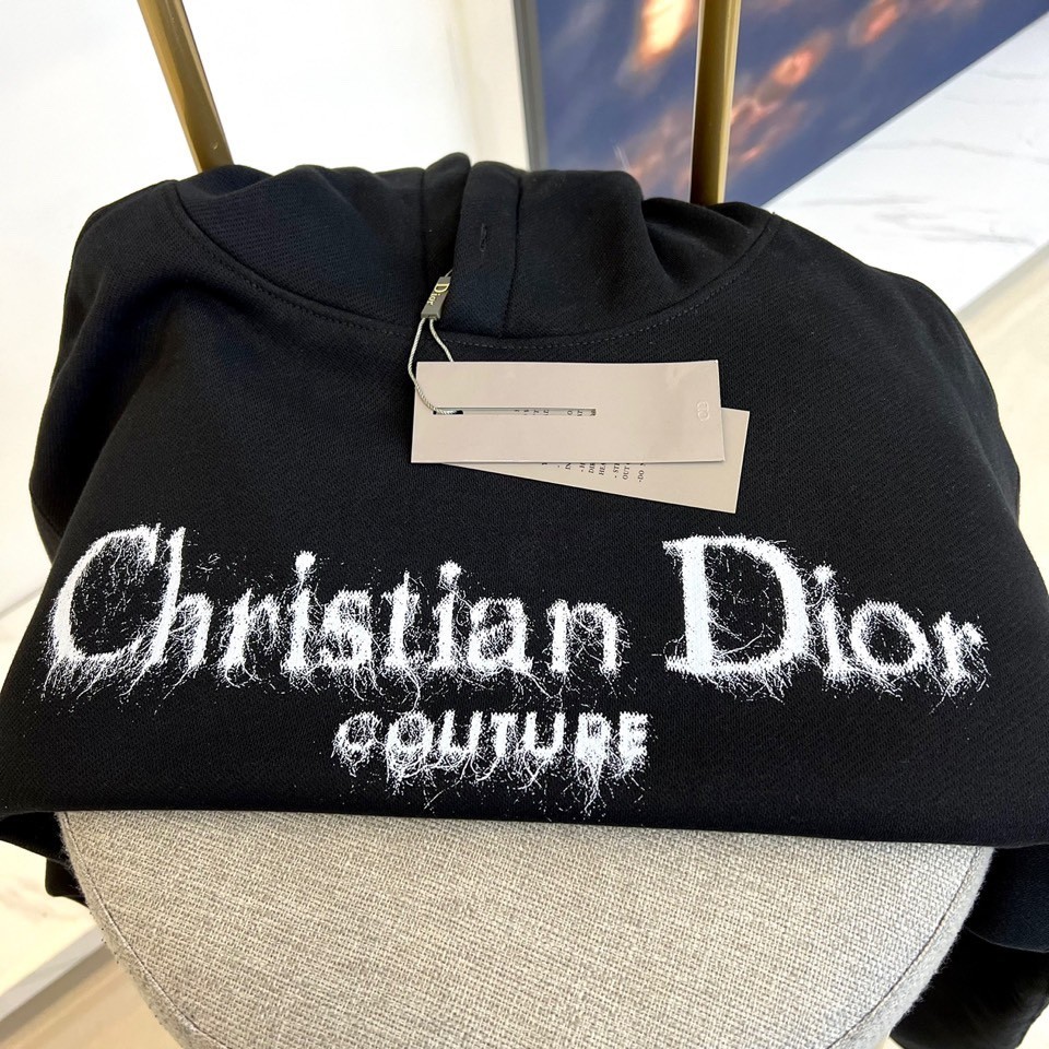 Christian Dior Couture フード付きスウェットシャツ クリスチャン・ディオール パーカー コピー ブラック-1