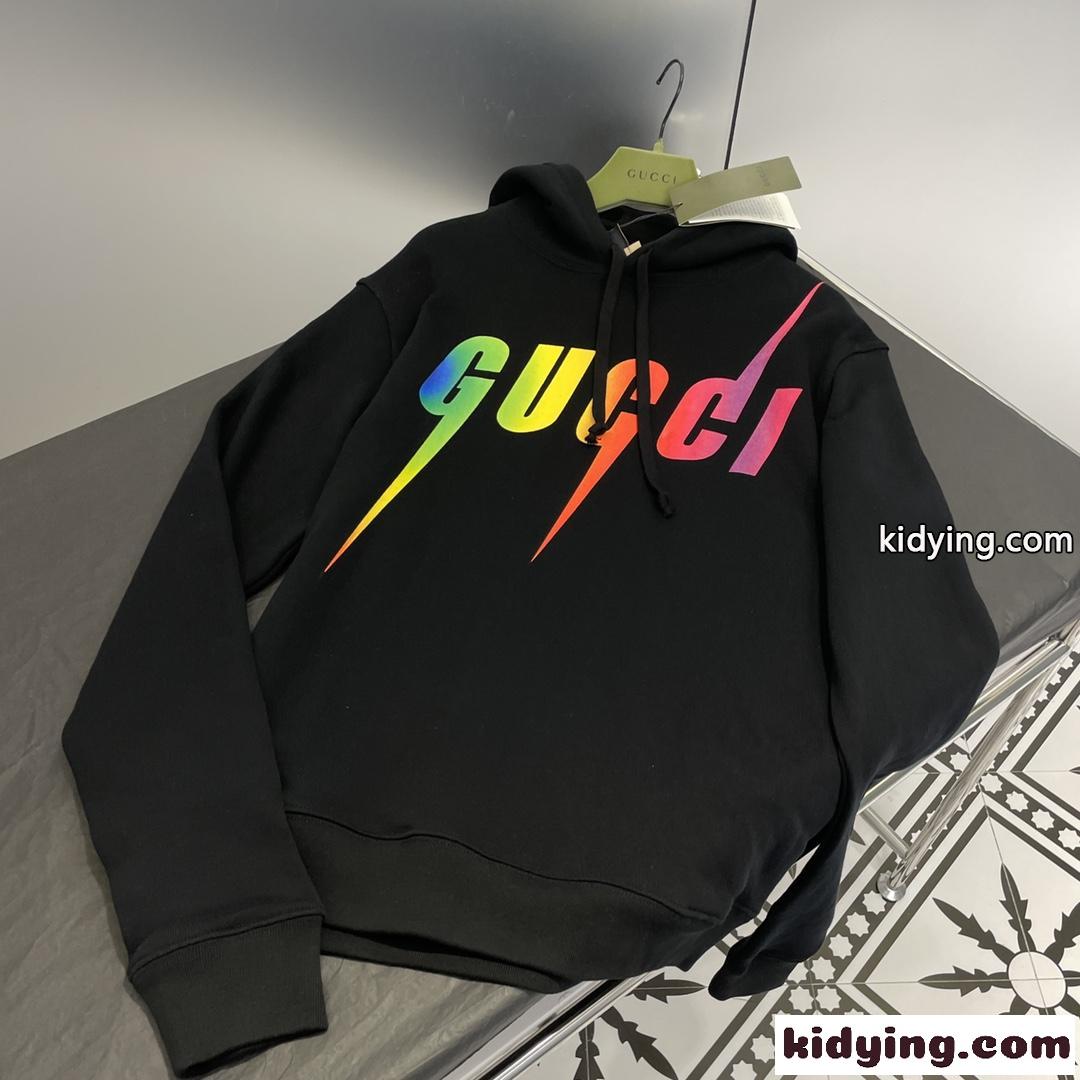 GUCCI ブレード プリント コットン スウェットシャツ コピー フーディー パーカー-2