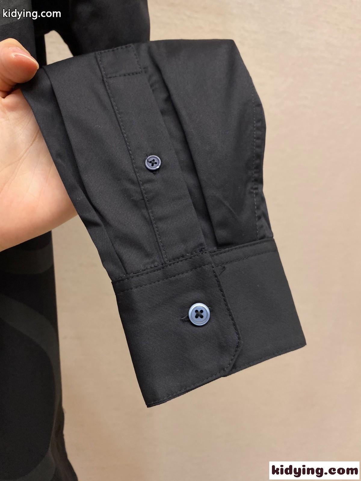 ロエベ シャツ コピー アナグラム シンプル 高級感 コットン 長袖シャツ-4