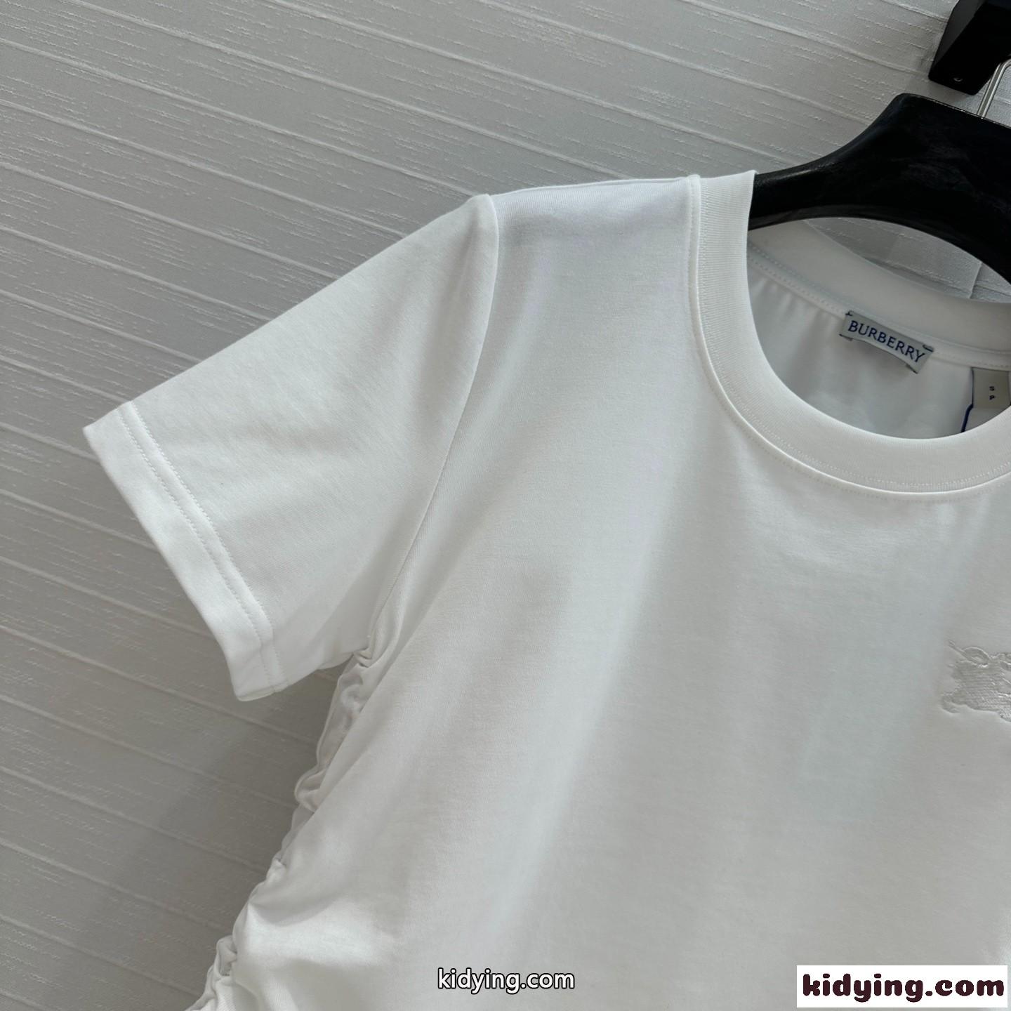 バーバリー フェスティバル コットンTシャツ スーパーコピー ホワイト-1
