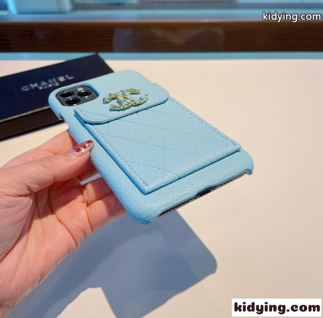 人気 オシャレ レザー 合わせやすい シャネル アイフォンケース コピー スマホケース 財布型 可愛い 携帯ケース-3