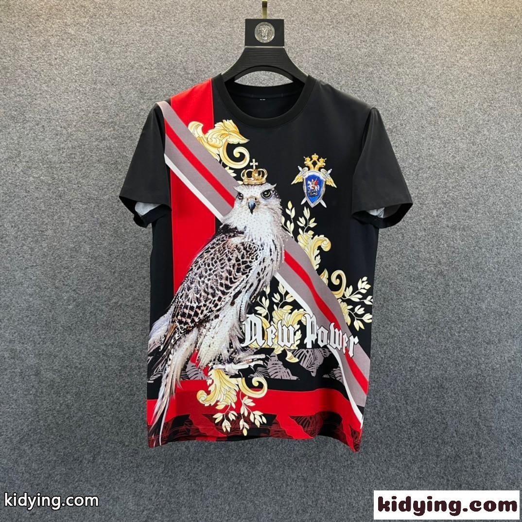 高品質 上品 通気 着心地いい 存在感アップ プリント アルマーニ tシャツ コピー 半袖 メンズ 春夏 トップス-3