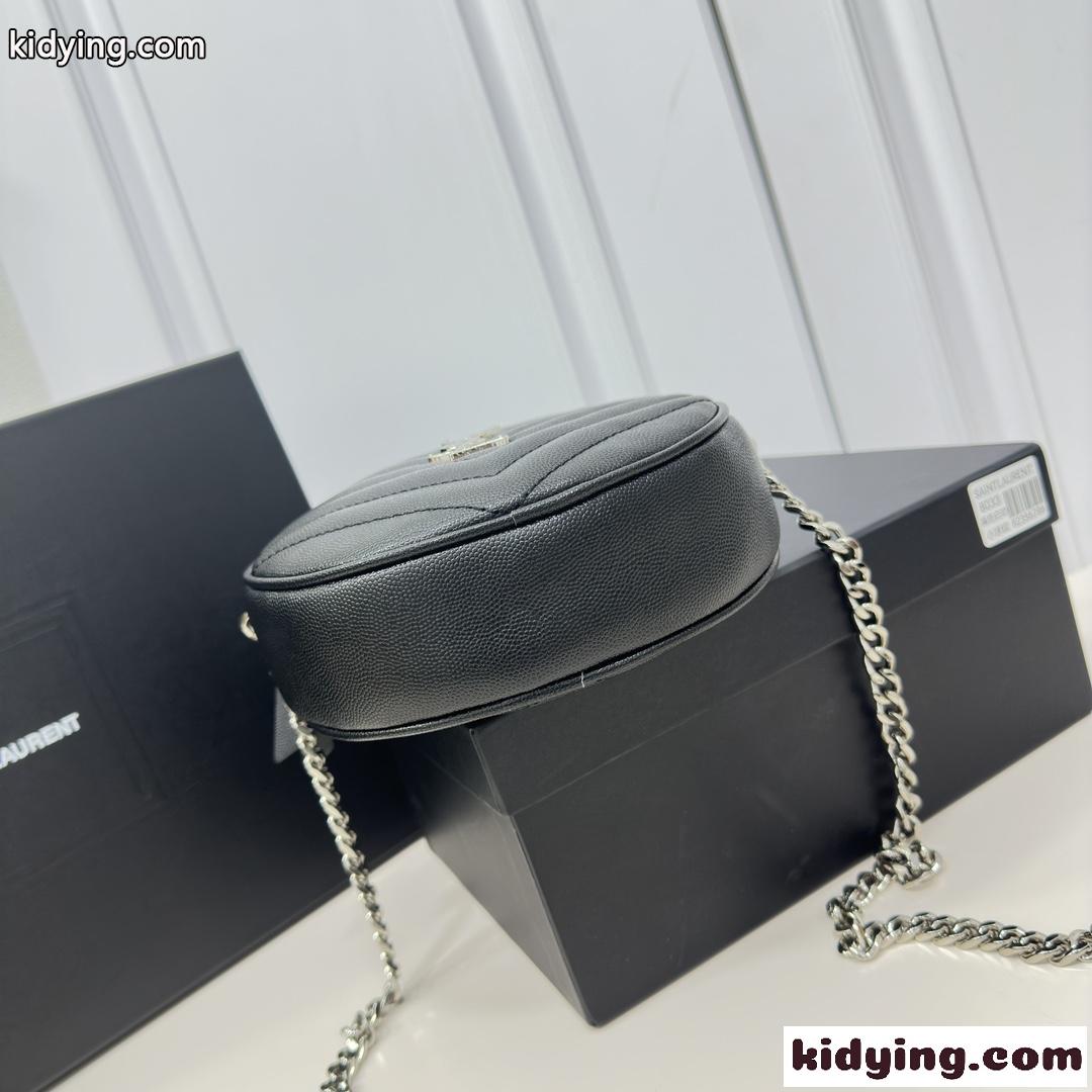 YSL ヴィニル ラウンド ショルダーバッグ イヴ・サンローラン バッグ コピー-0