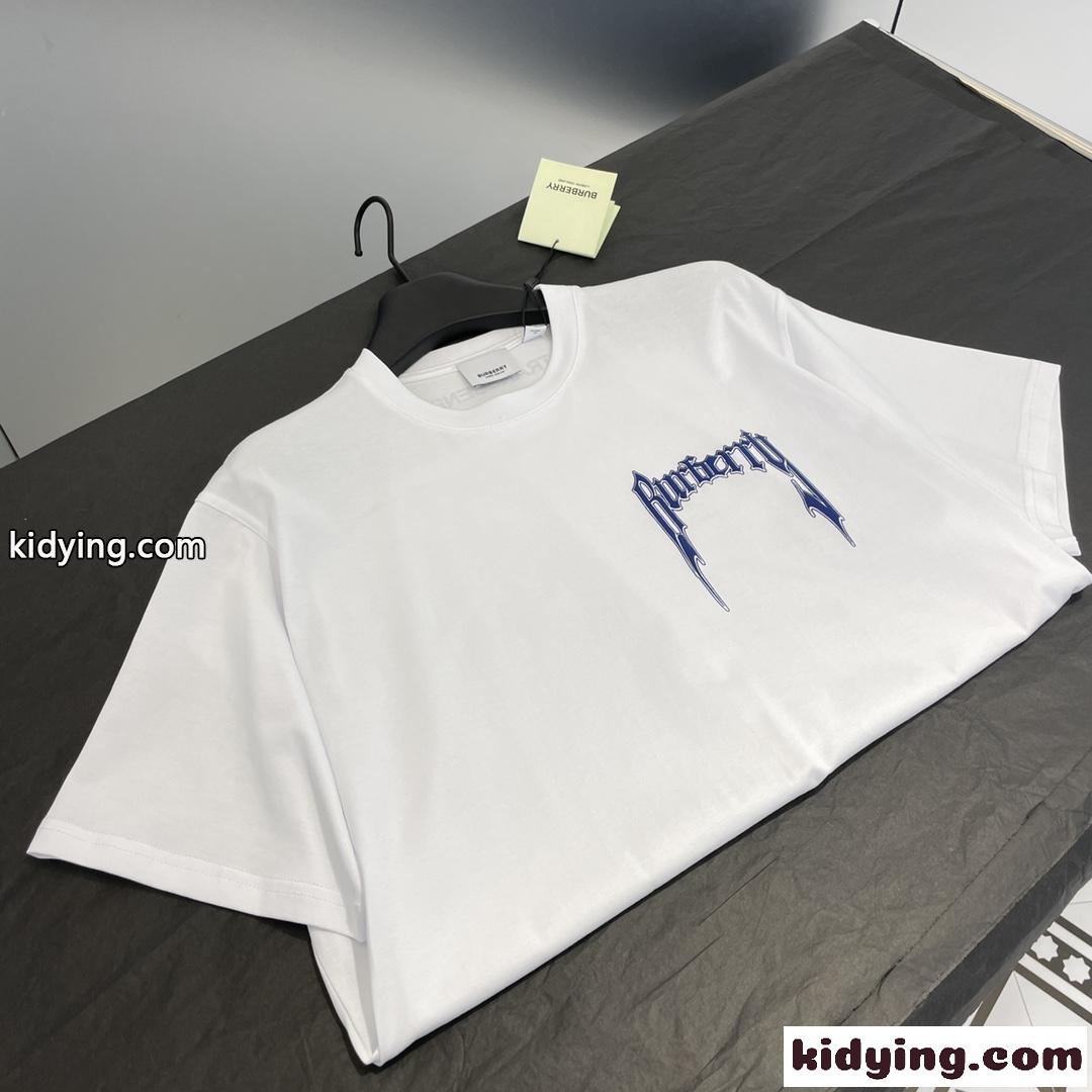 ベーシック ロゴプリント コットンTシャツ バーバリー Tシャツ コピー ホワイト-3