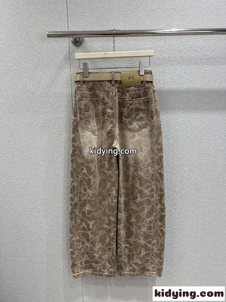 目を惹く おしゃれ デニムパンツ エルメス ジーンズ コピー スタイルアップ-2