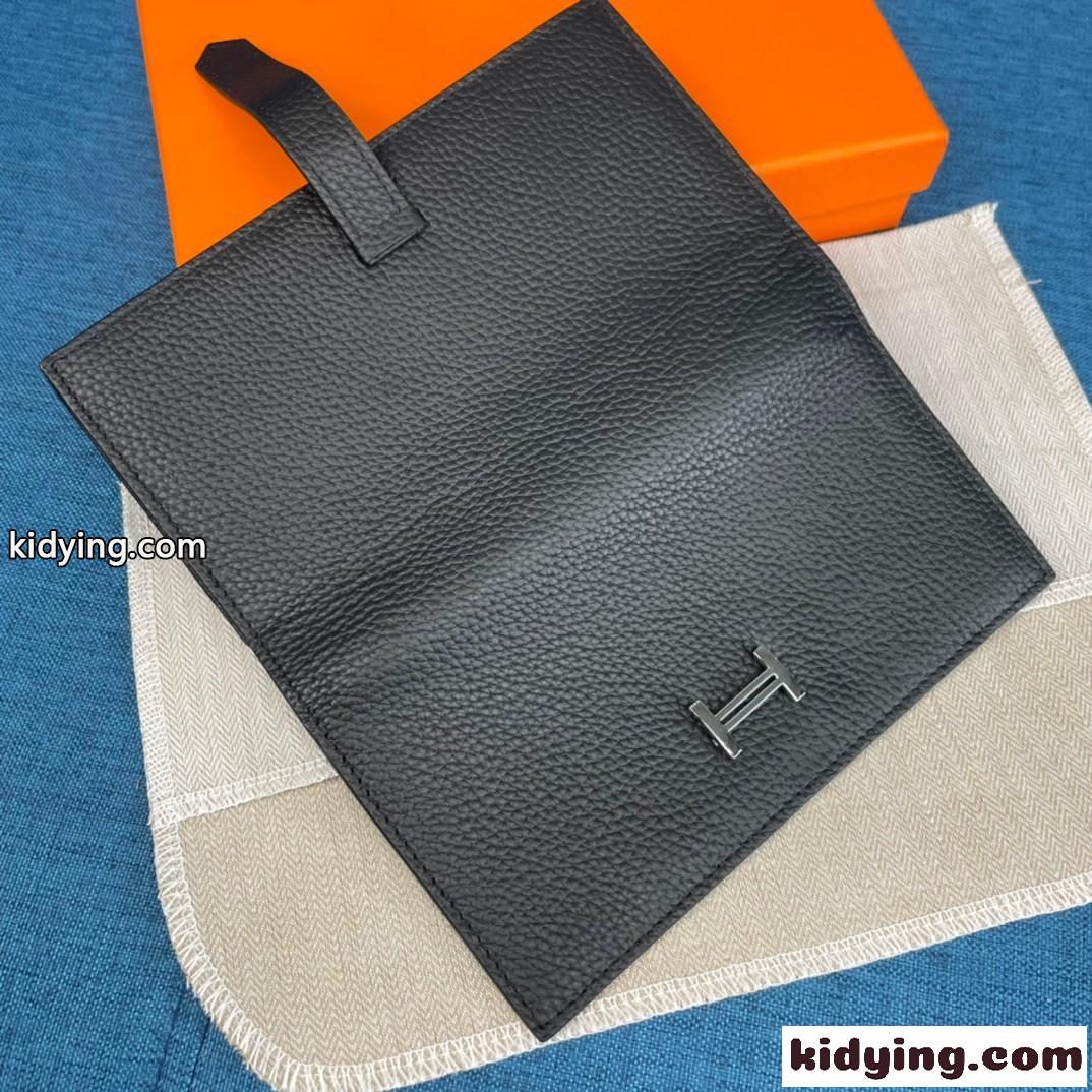 収納力バツグン レディース 長財布 無地 エルメス 財布 コピー ブラック シンプル 上品 ウォレット-4