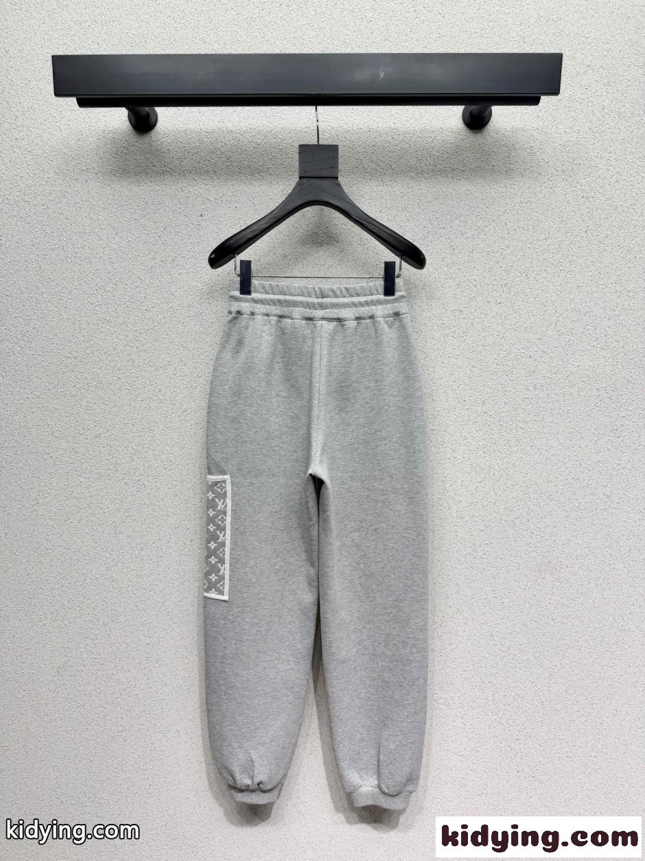 ルイ・ヴィトン パンツ コピー モノグラムアクセント ジョギングパンツ コットン-4