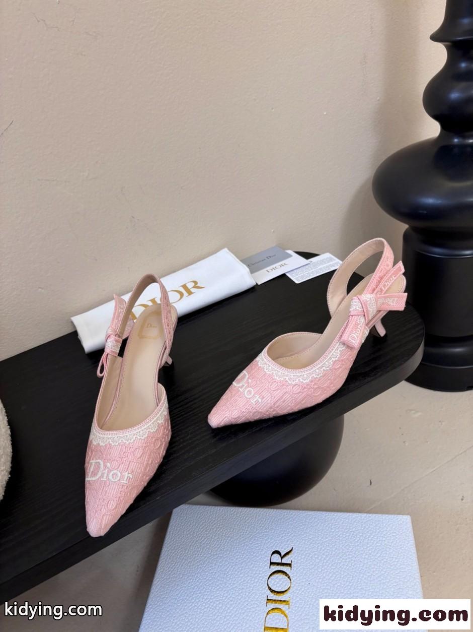 クリスチャン・ディオール パンプス コピー JAdior スリングバックパンプス ピンク-1