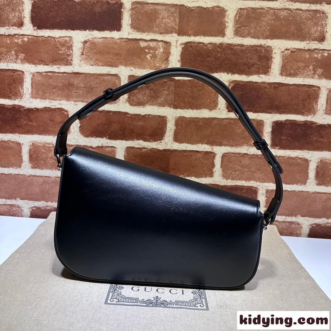 新作~グッチ ホースビット 1955 スモール ショルダーバッグ スーパーコピー ブラック-1