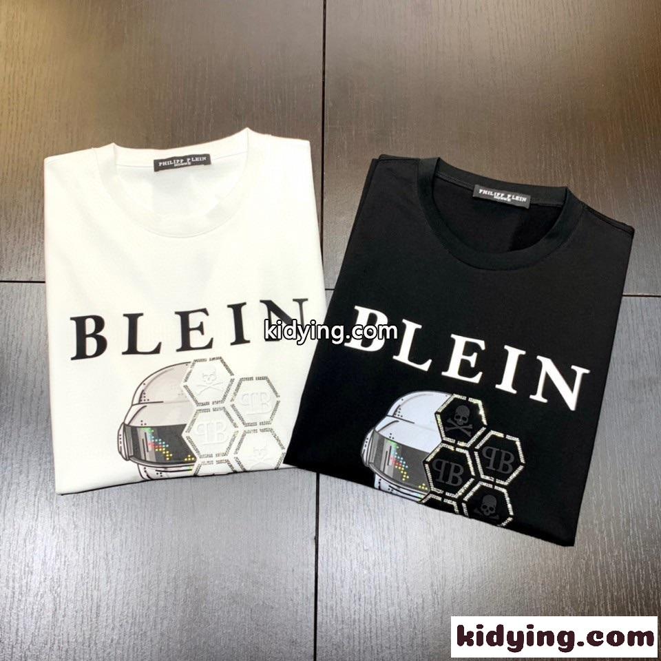 春夏 新作 シルケット コットン 優しい肌触り フィリッププレイン 半袖Tシャツ コピー メンズ トップス クルーネック-4