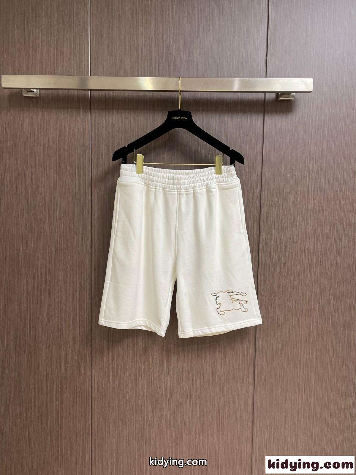 カジュアル コットン ショーツ バーバリー パンツ コピー メンズ ショートパンツ ホワイト-0
