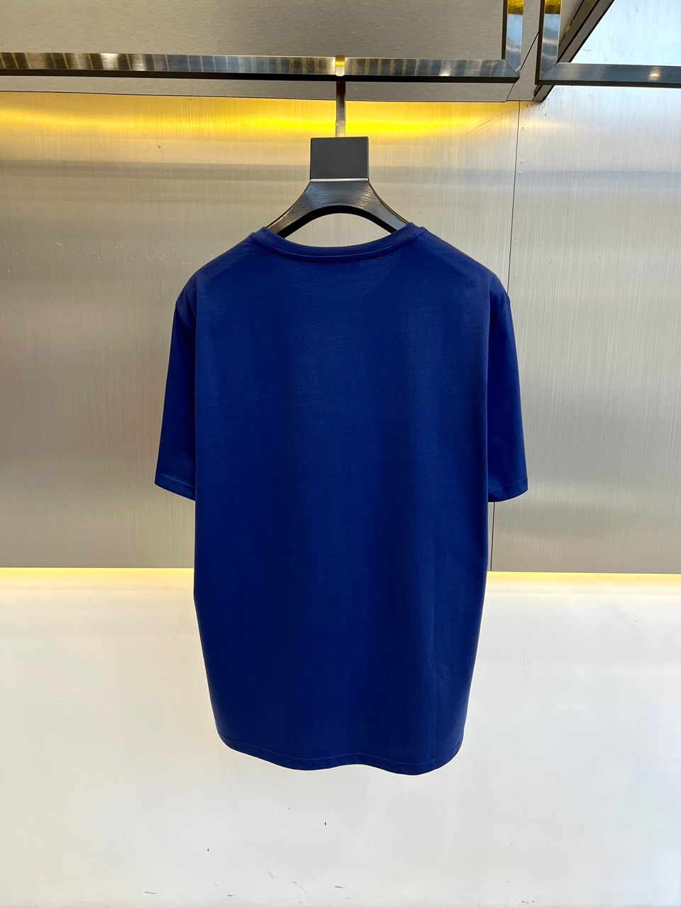 洗練された カジュアル ロゴ ルイ・ヴィトン 半袖Tシャツ コピー ブルー-4