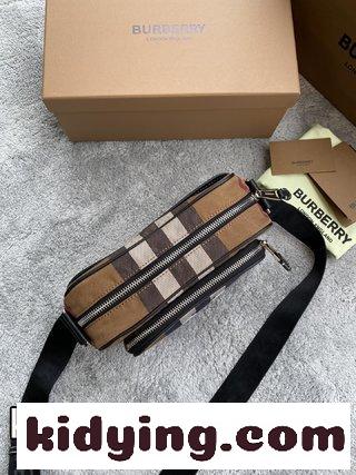 早秋の新型帆布のチェック柄のカメラバッグ 最近burberryのこのカメラバッグが大好きです バーバリー バッグ 購入 コピー-0