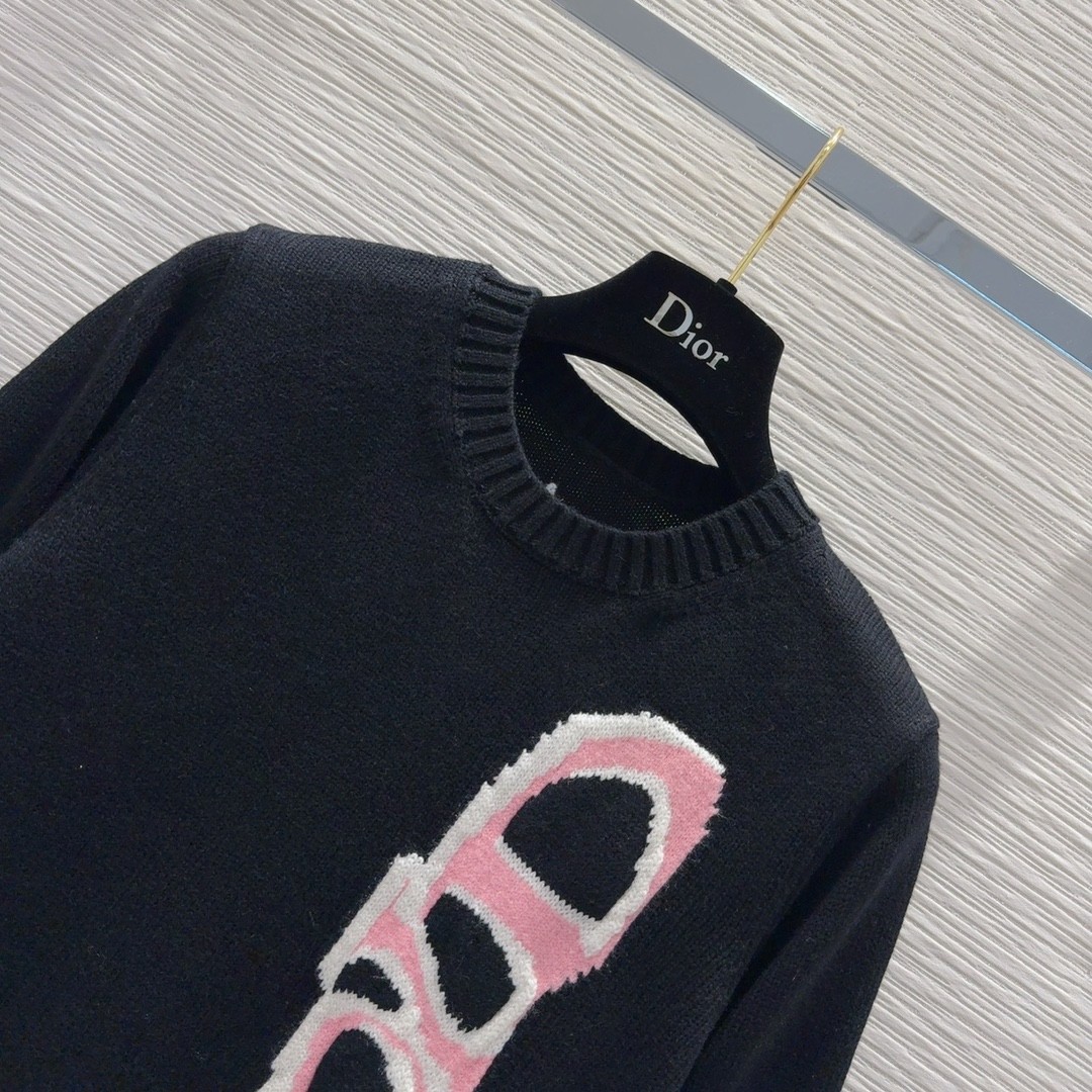 DIOR AND LEWIS HAMILTON セーター クリスチャン・ディオール セーター コピー ブラック-1