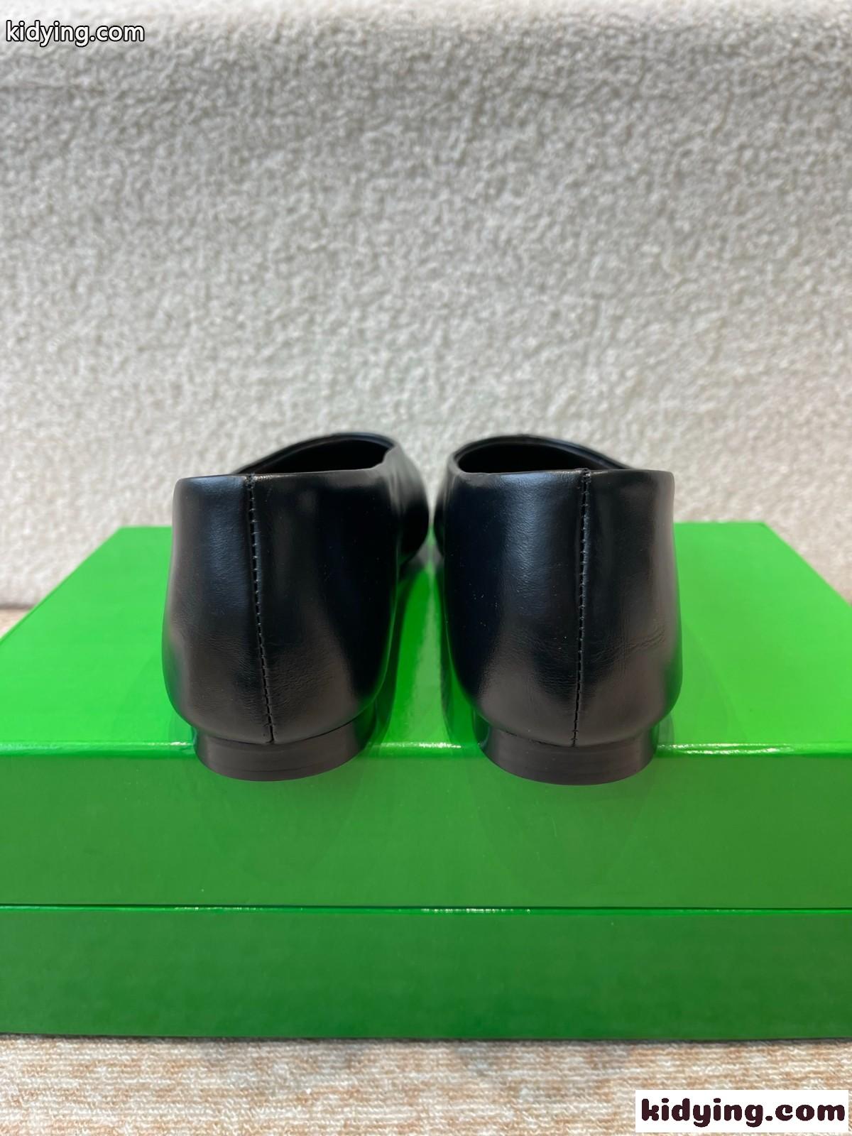 大人気 ボッテガ・ヴェネタ ソフィア バレリーナ スーパーコピー パンプス ブラック-3