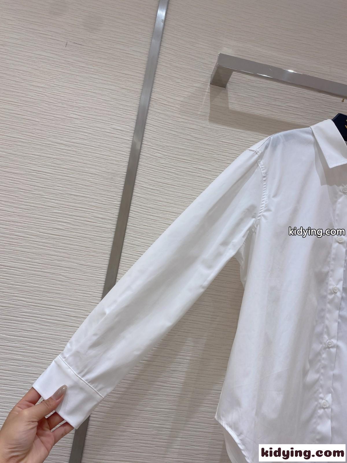 可愛い カジュアル オシャレ 柔らかい タイガー ポロネック ケンゾー シャツ コピー 長袖 トップス きれいめ ホワイト-1