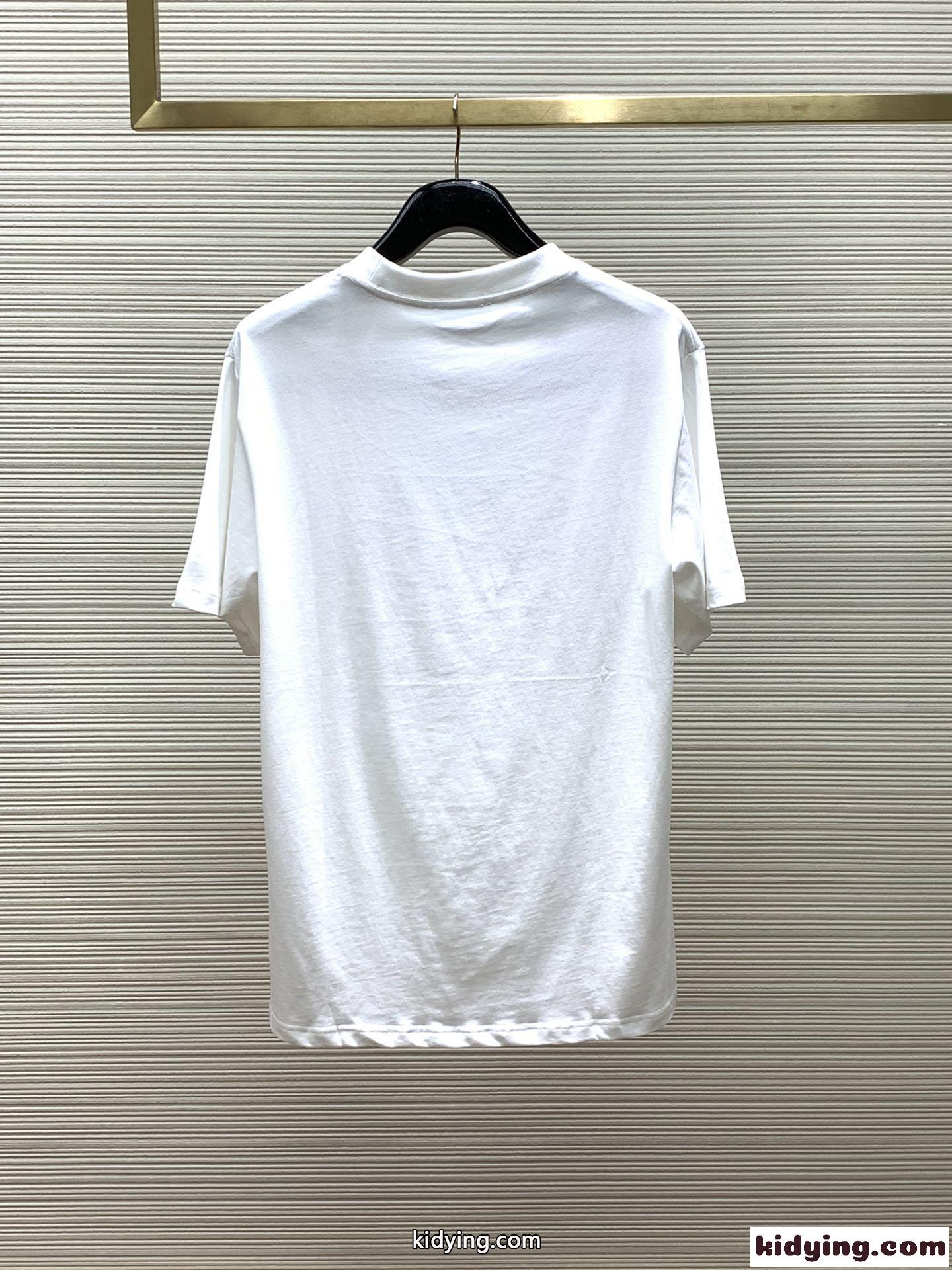カジュアル ロゴ クルーネック 半袖Tシャツ モンクレール Tシャツ コピー ホワイト-3