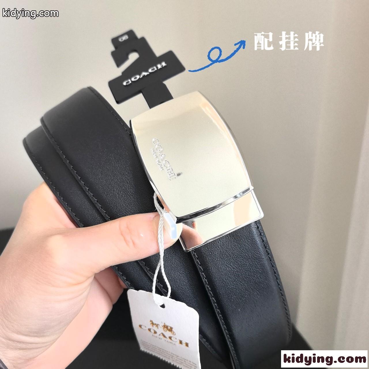 洗練された カジュアル 合わせやすい コーチ ベルト スーパーコピー リバーシブルベルト-3