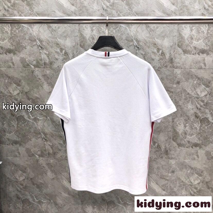 カジュアル ベーシック クルーネック トムブラウン Tシャツ コピー 半袖Tシャツ-4