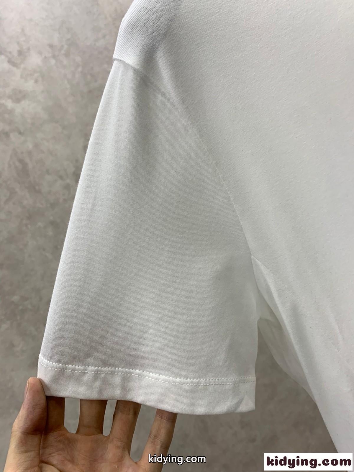 シンプル 人気 クルーネック プラダ Tシャツ コピー 春夏 半袖 トップス-4