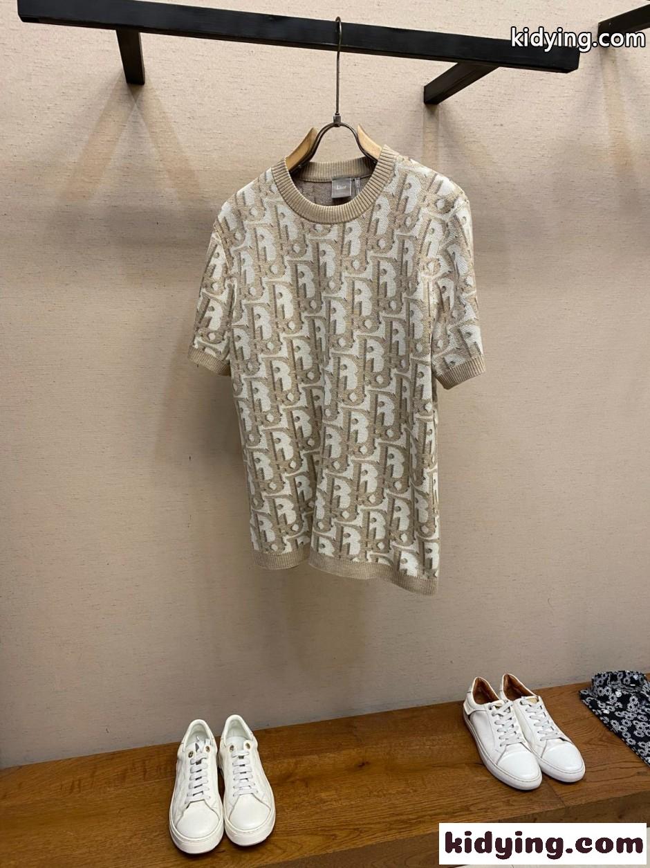 ディオール オブリーク ニットTシャツ クリスチャン・ディオール Tシャツ 偽物-0