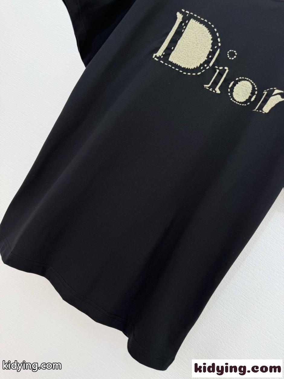 ユニセックス Dior Reverse Tシャツ クリスチャン・ディオール 半袖tシャツ 偽物 ブラック-2