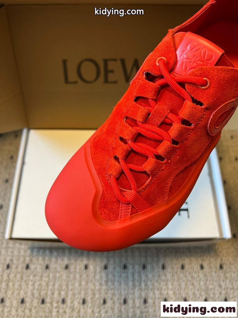 新作&お洒落 カジュアル LOEWE ロエベ グリップ スニーカー コピー レッド-3