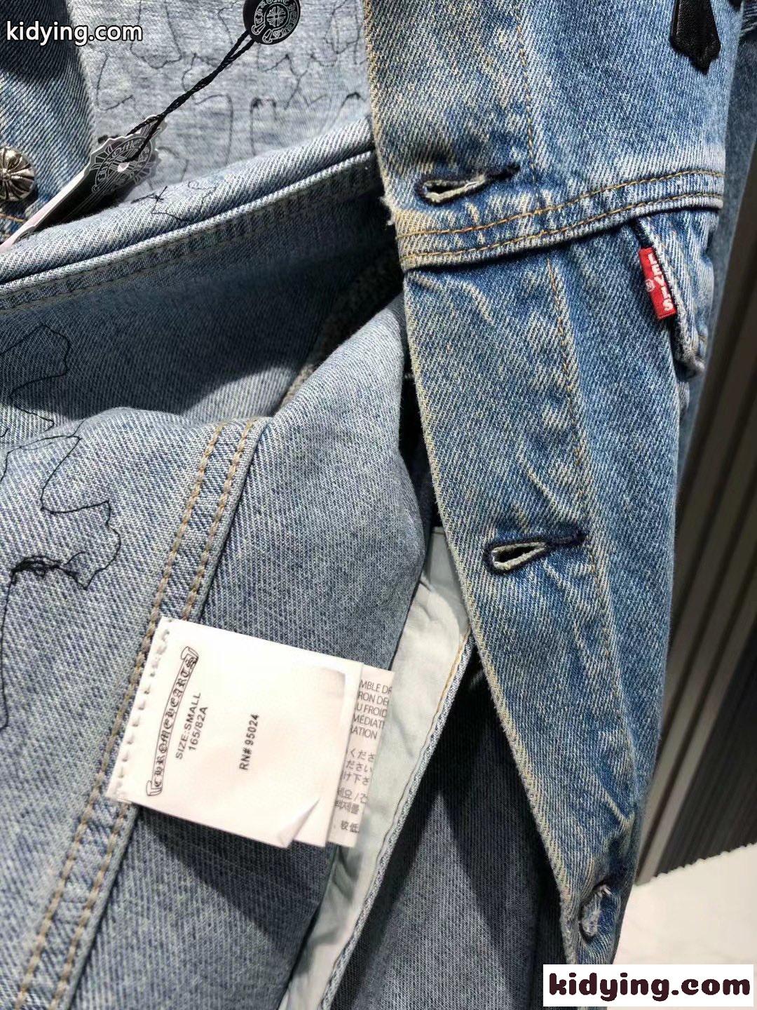 Chrome Hearts×Levis デニムジャケット クロムハーツ ジャケット コピー クロスパッチ-2