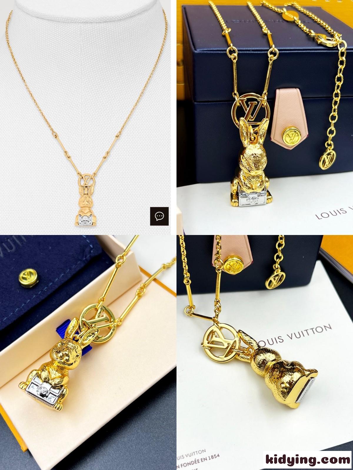 可愛い LV バニー ルイ・ヴィトン ネックレス コピー ユニセックス ファッション-3