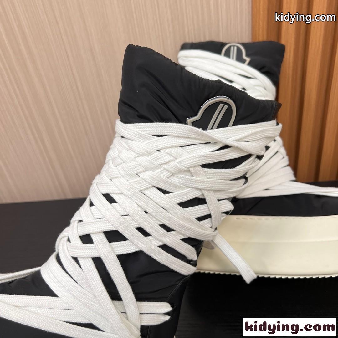 MONCLER ｘ RICK OWENS BIGROCKSブーツ モンクレール ブーツ スーパーコピー ブラック-4