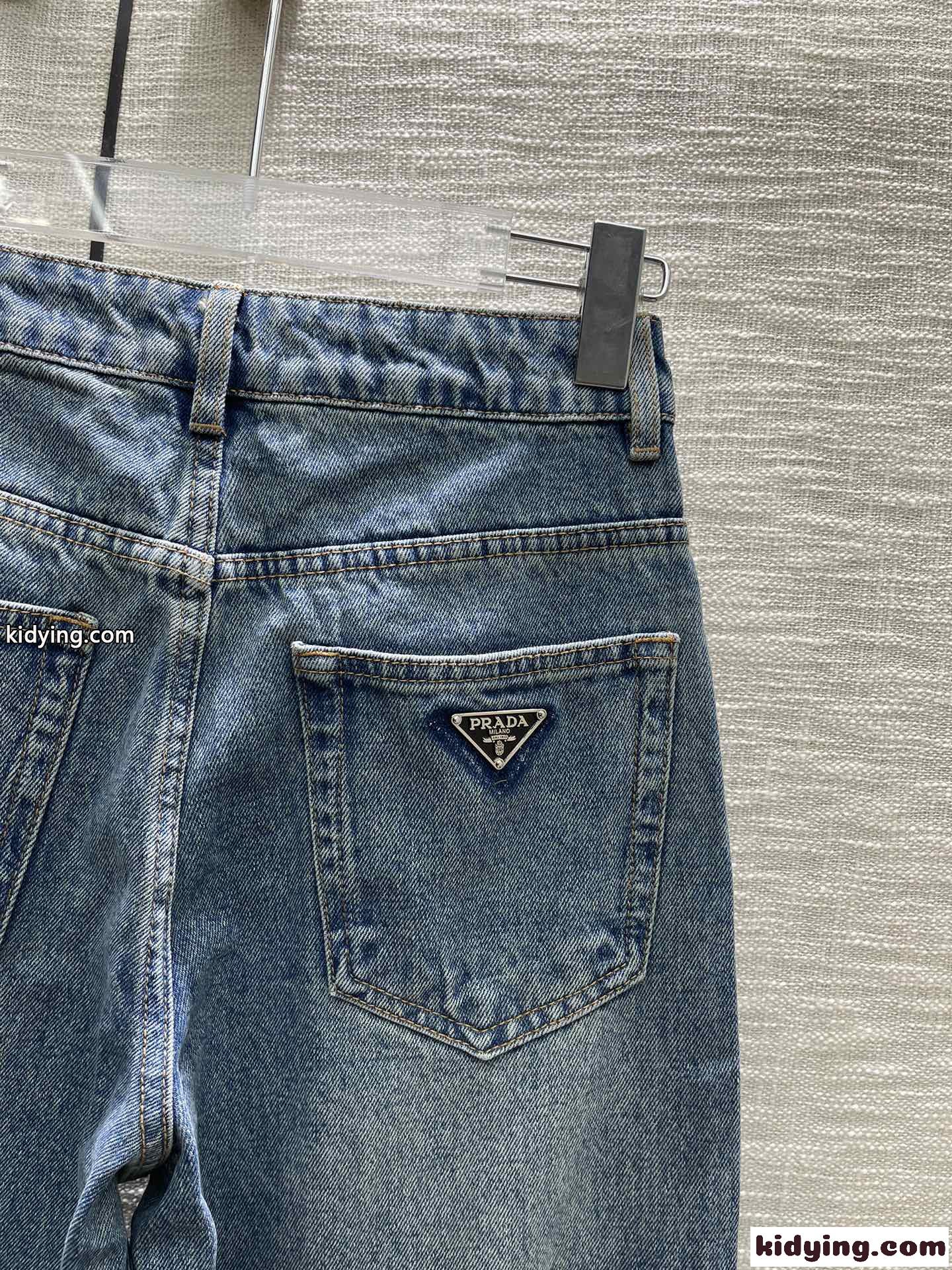 シンプル 定番 合わせやすい プラダ ジーンズ コピー レディース デニムパンツ-2