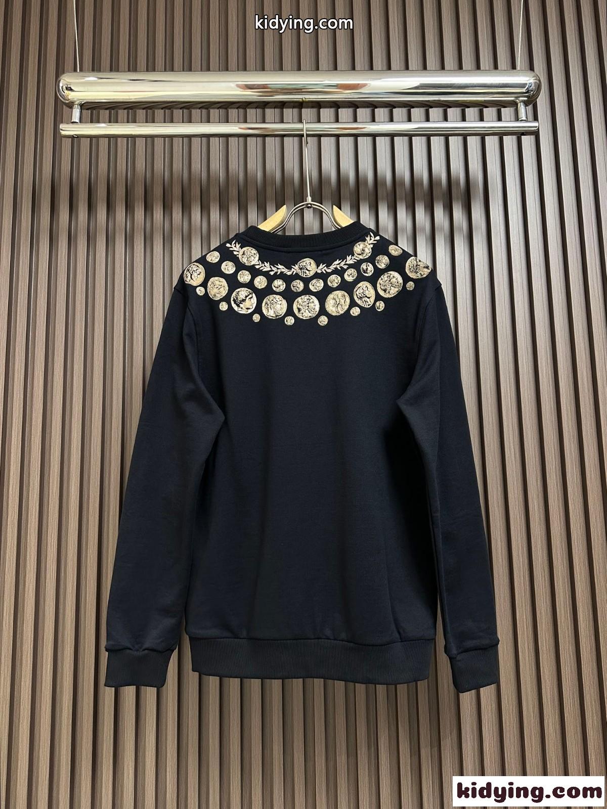 コインプリント スウェットシャツ ドルチェ&ガッバーナ Tシャツ コピー コットン-1