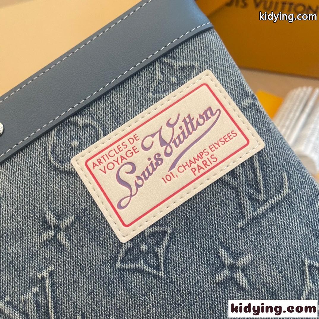 LOUIS VUITTON モノグラムデニム ポシェット・トゥ・ゴー M82313 コピー クラッチバッグ-2