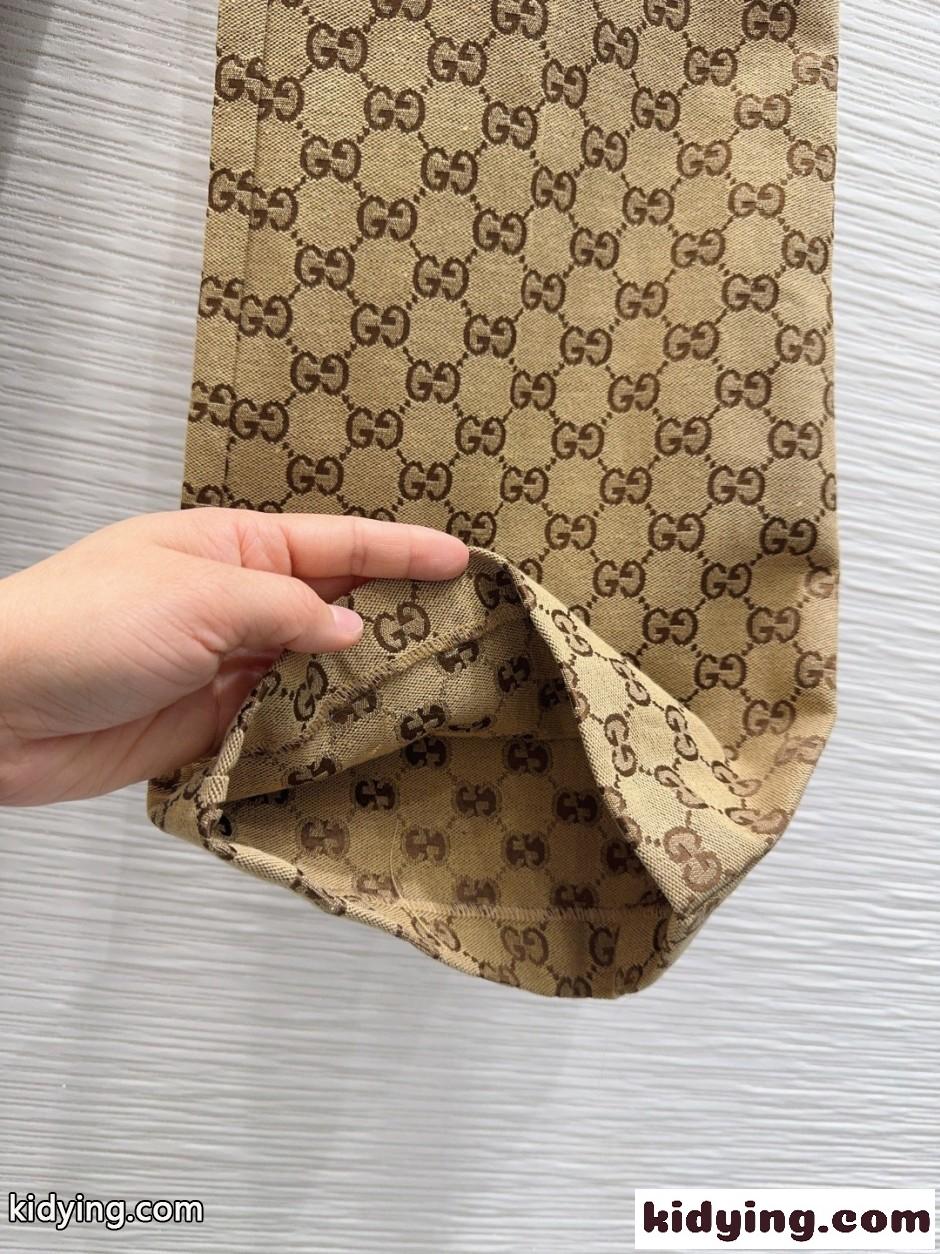 GGコットンキャンバス ファブリック パンツ グッチ スラックス 偽物 レディース-1