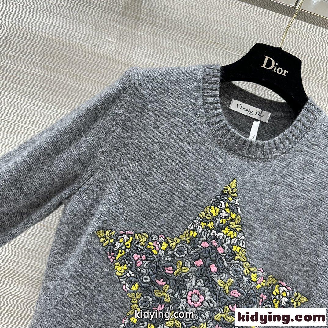 Dior Around the World ウールニット クリスチャン・ディオール セーター コピー グレー-2