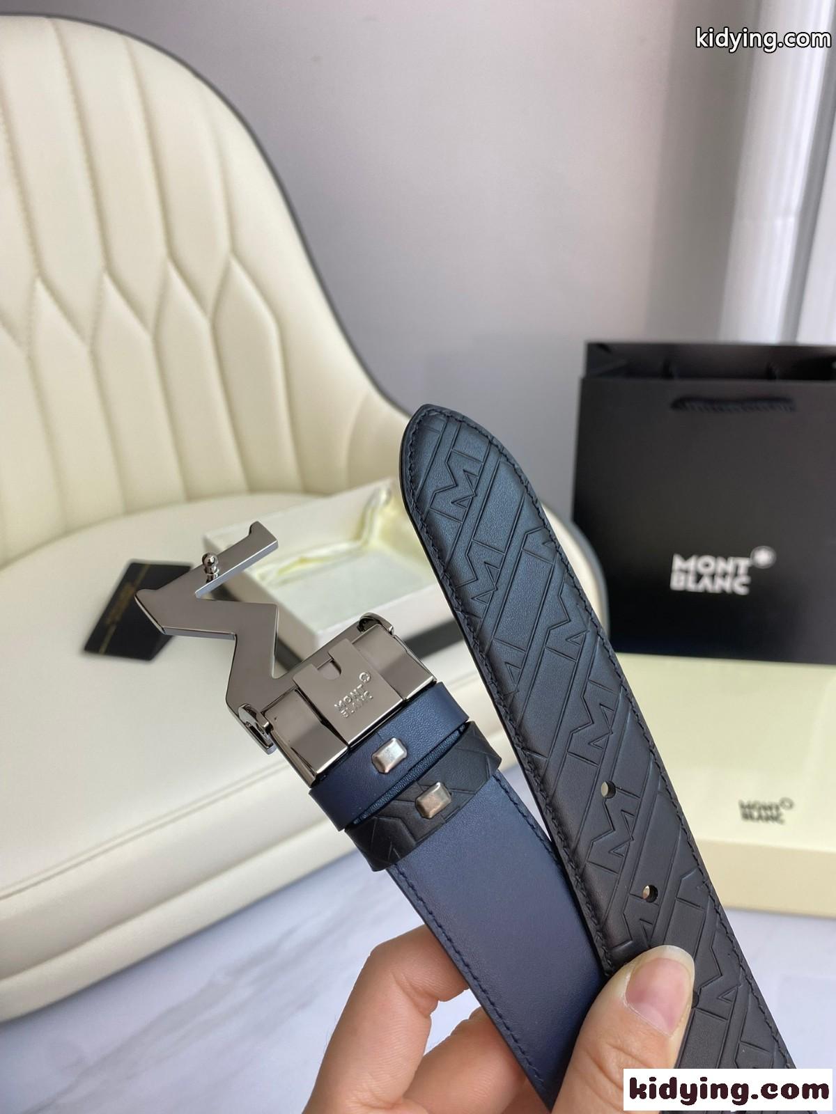 M バックル フリーカット レザーベルト モンブラン ベルト コピー メンズ-4