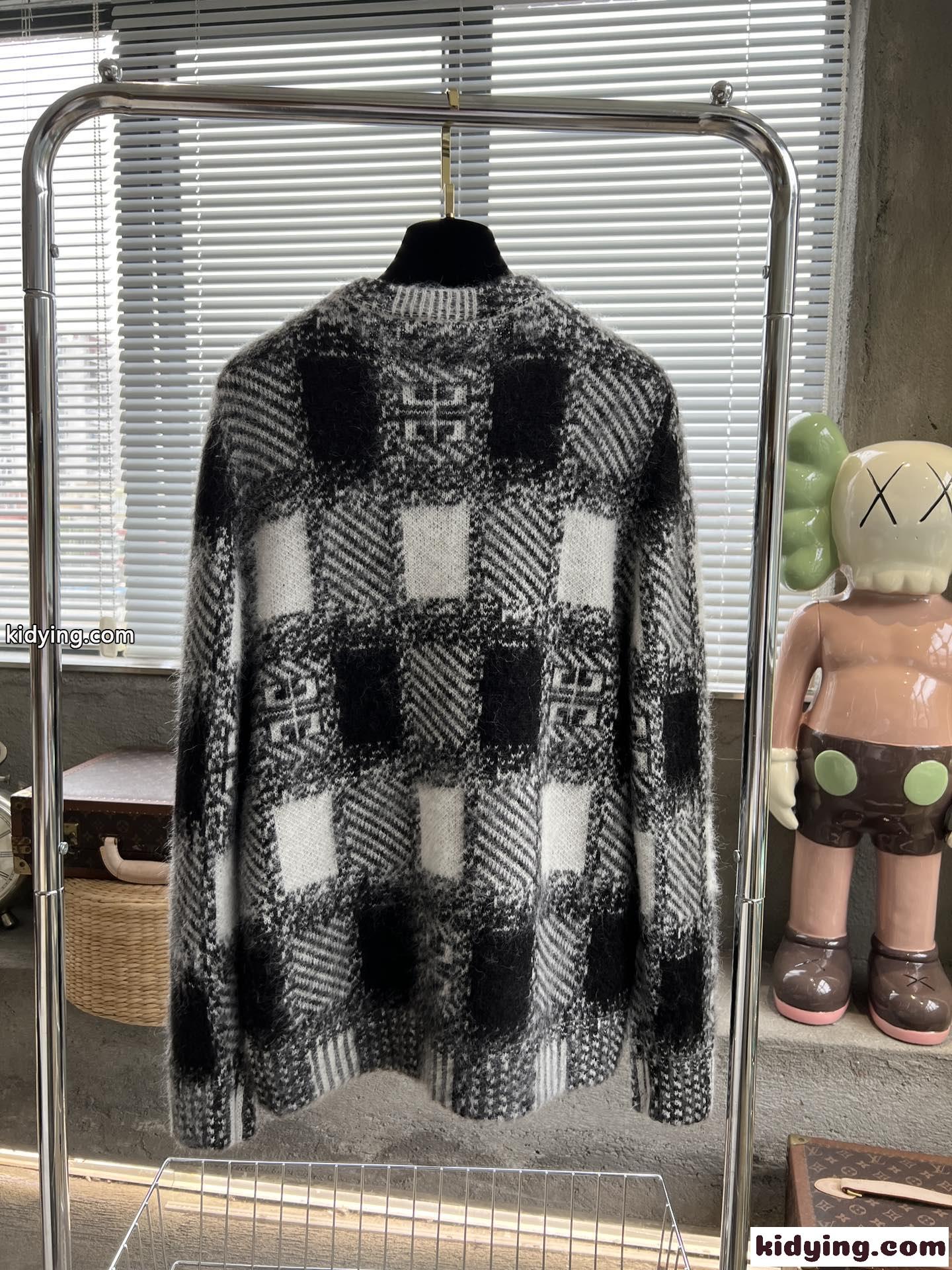 秋冬 ファッション モヘア クルーネック ジバンシィ セーター コピー 長袖 プルオーバー-0