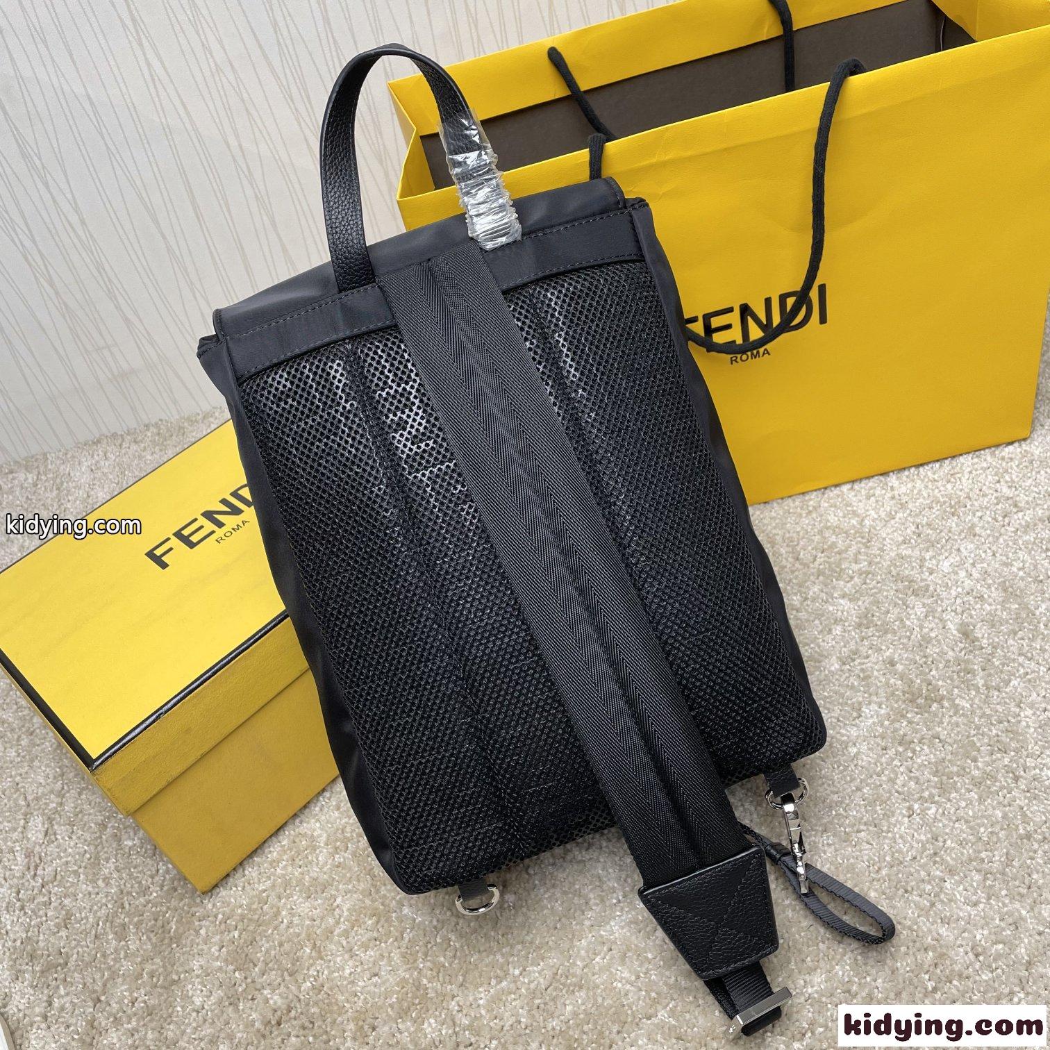 FENDI&ナイロン ワンショルダー バックパック フェンディ バッグ 人気 コピー メンズ-1