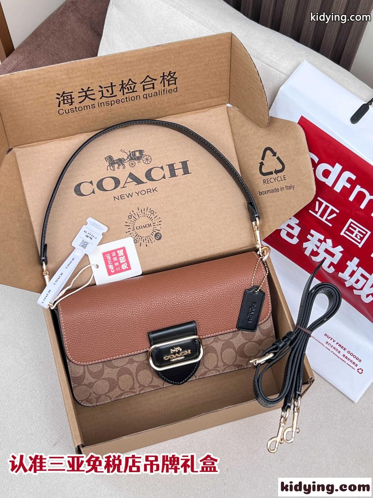 人気 上品 定番 ショルダーバッグ コーチ バッグ スーパーコピー ブラウン-0