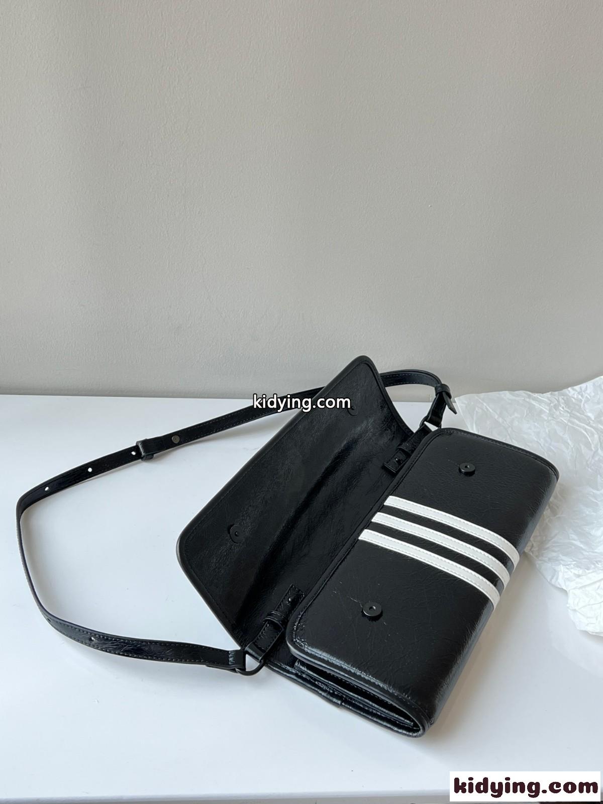 BALENCIAGA×adidas レディース ショルダーウォレット バレンシアガ バック コピー ブラック-2