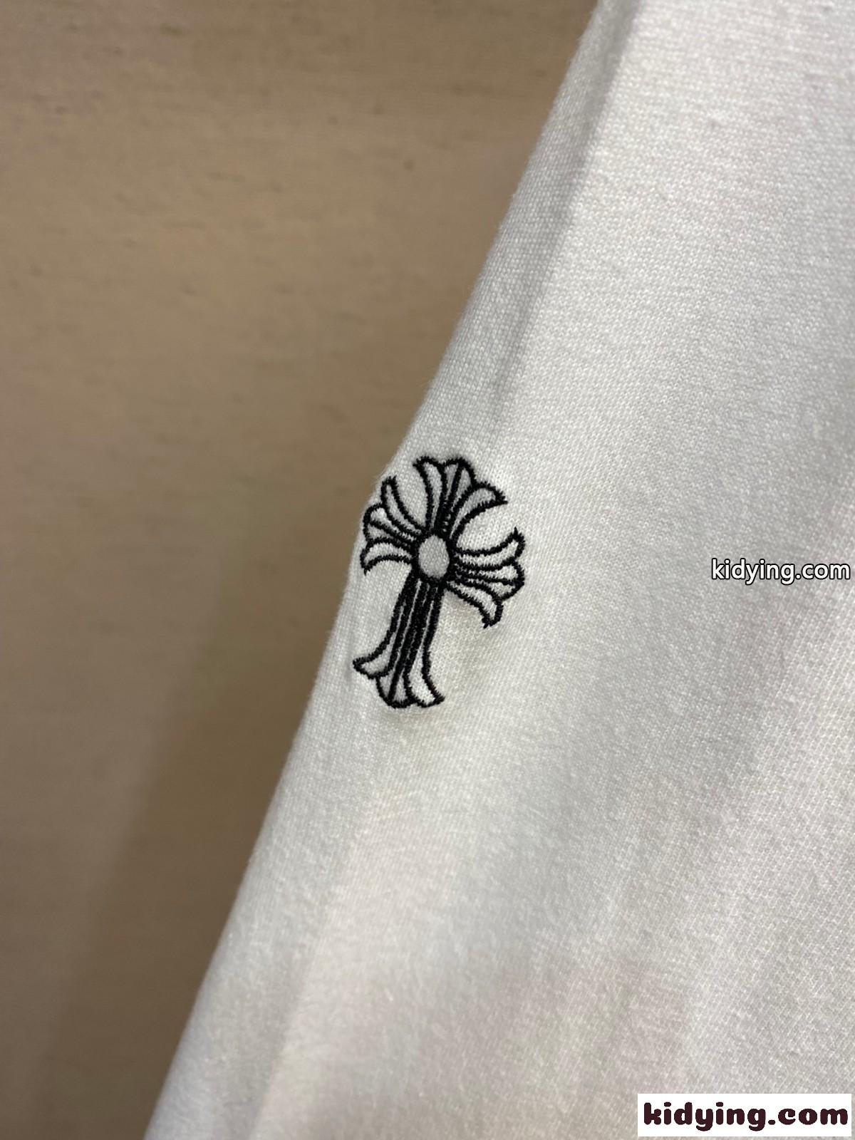 クロムハーツ Tシャツ コピー シンプル 合わせやすい クルーネック 長袖Tシャツ ホワイト-3