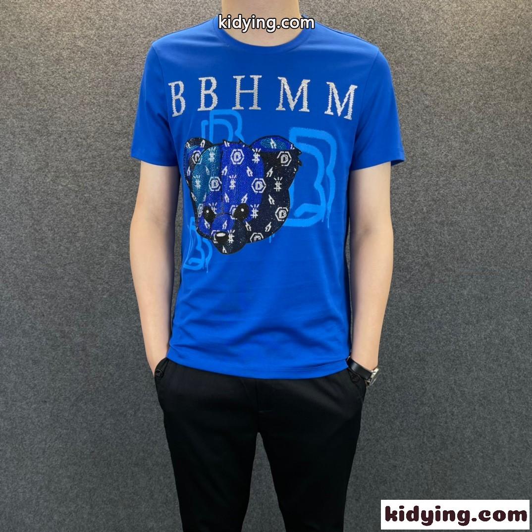 上品 春夏 定番 クルーネック フィリッププレイン 半袖Tシャツ コピー 着心地いい カジュアル おしゃれ-5