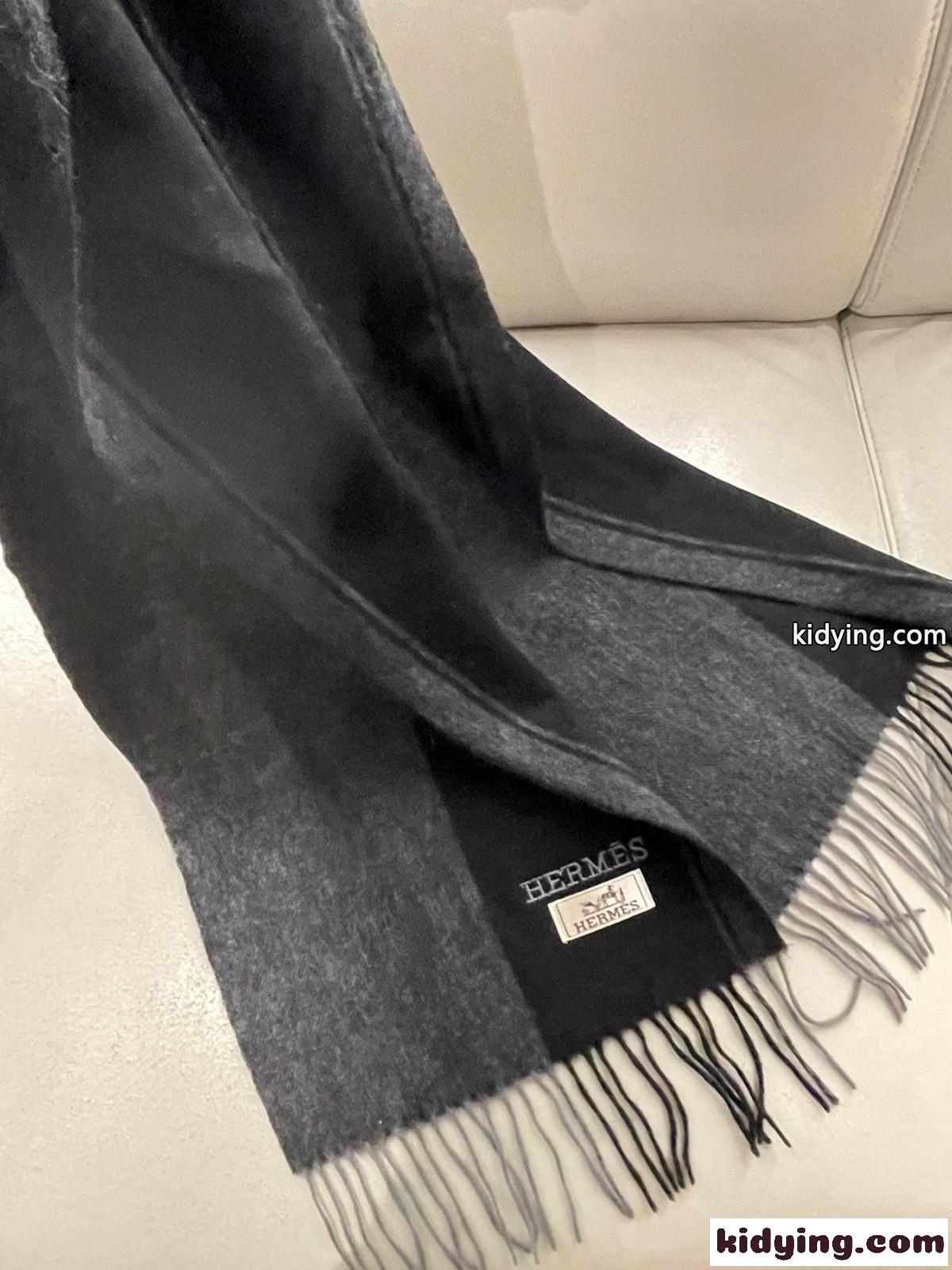 エルメス スカーフ コピー シンプル 上品 カシミヤ マフラー ブラック-2