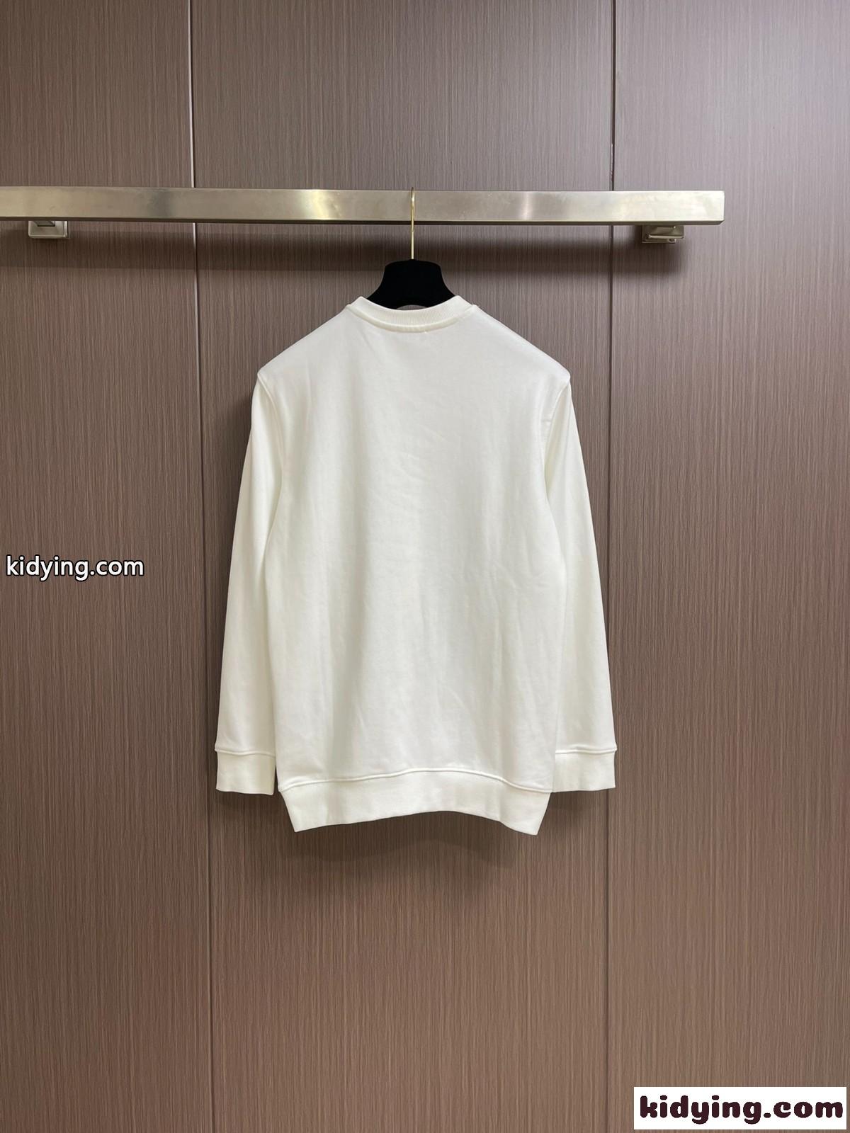 バーバリー 長袖Tシャツ 偽物 人気 お洒落 コットン スウェットシャツ ロゴ入り-2