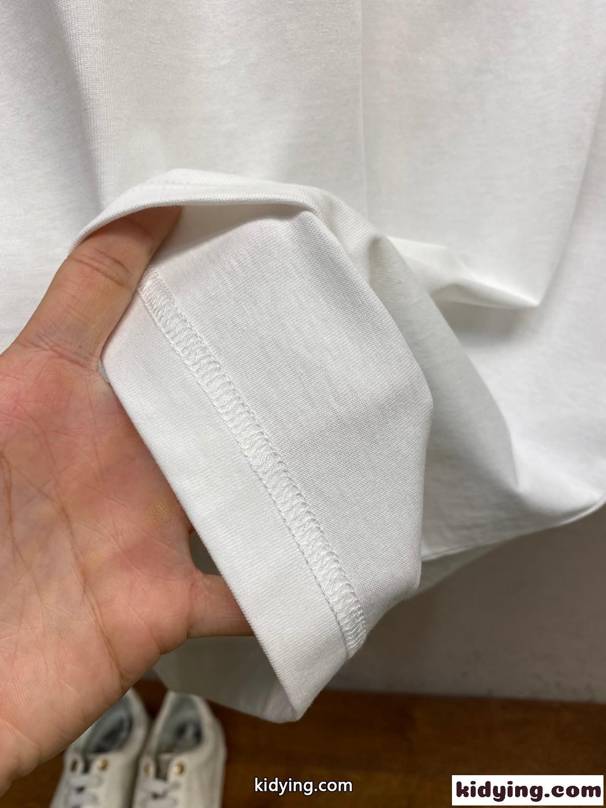シンプル アレキサンダーワング Tシャツ コピー ロゴ入り クルーネック 半袖Tシャツ ホワイト-3
