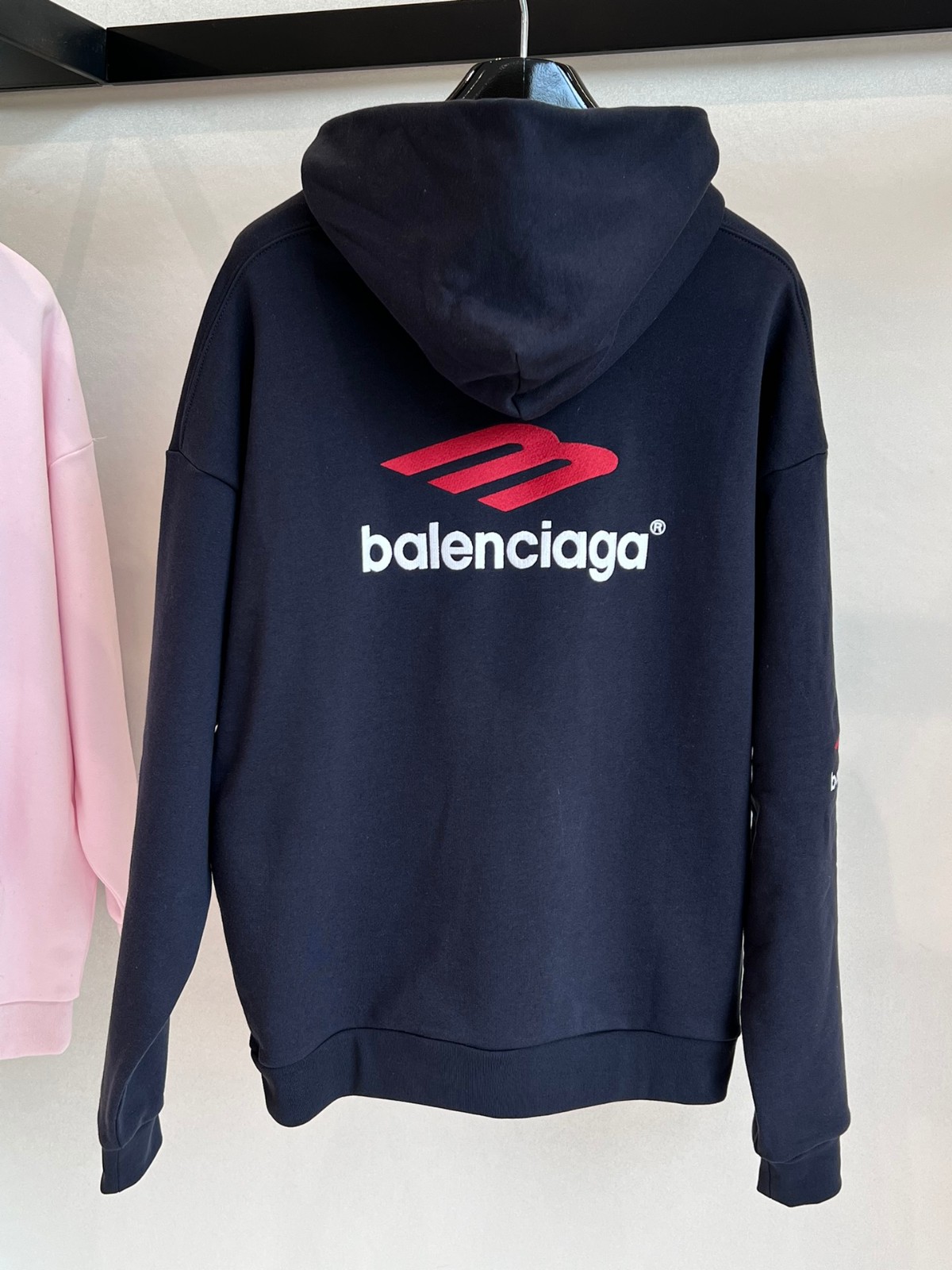 人気 カジュアル バレンシアガ 3B SPORTS ICON HOODIE コピー パーカー-3