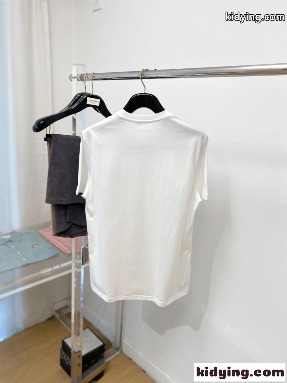 シンプル 合わせやすい ロゴ 半袖Tシャツ ジバンシィ Tシャツ 偽物 ホワイト-4