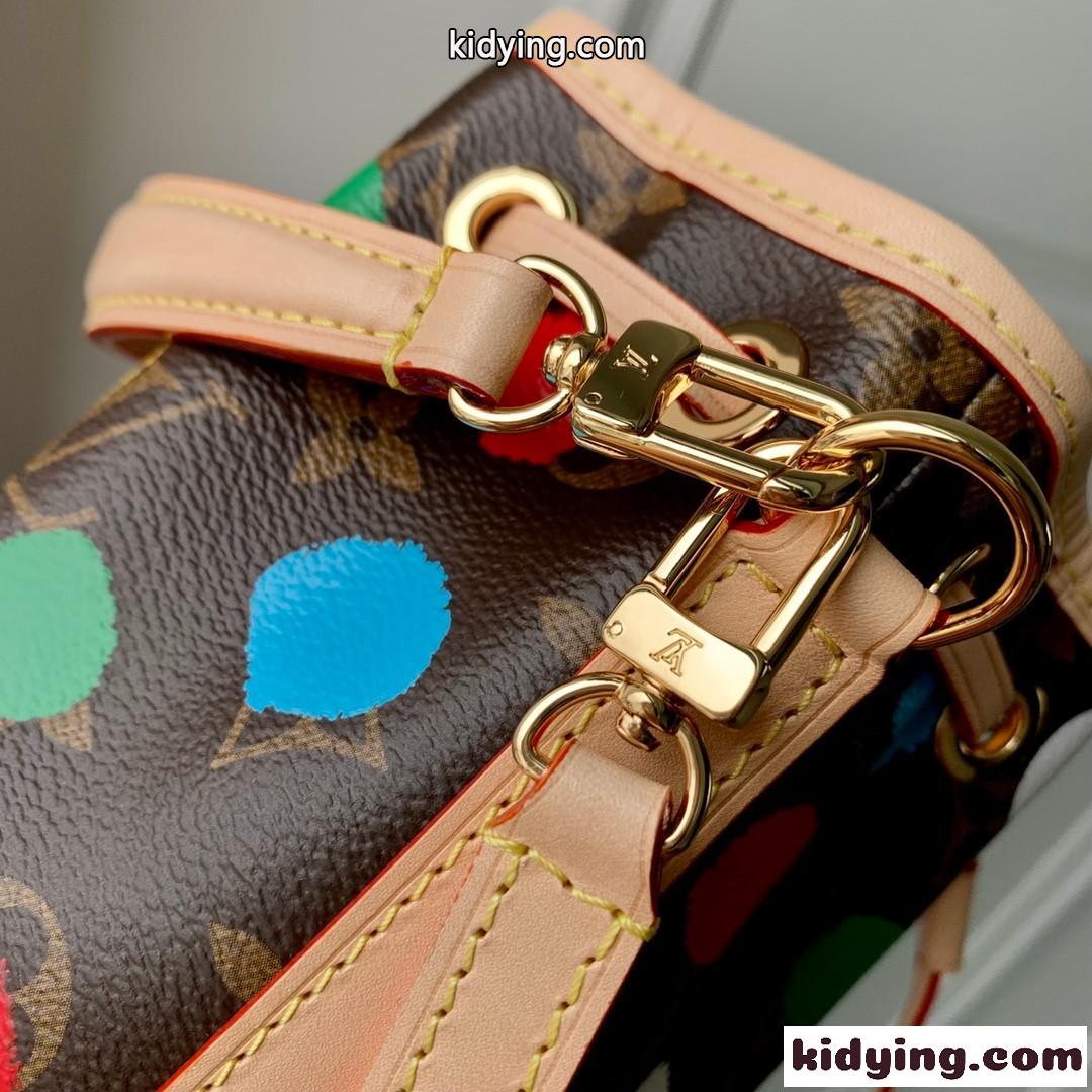 ルイ・ヴィトン X 草間彌生 LV X YK ナノエ バケットバッグ ルイ・ヴィトン バッグ コピー-4
