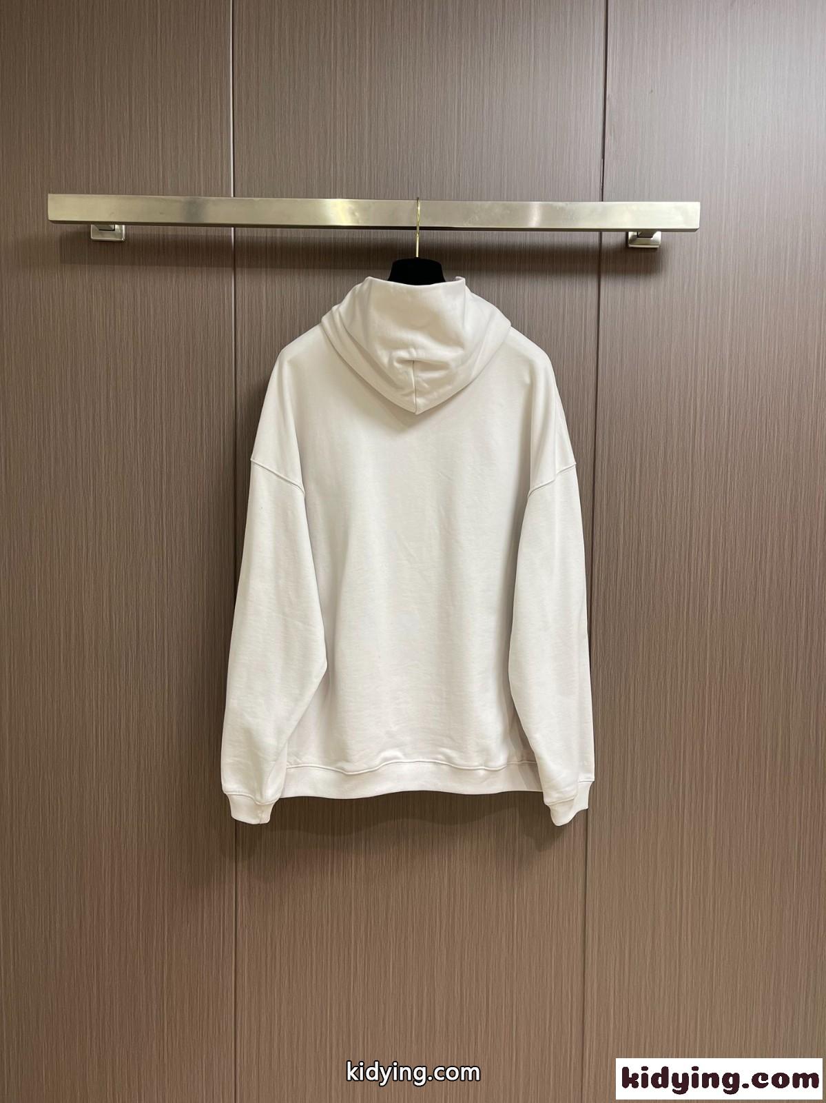 LO_VE HOODIE オーバーサイズ バレンシアガ パーカー コピー ユニセックス ホワイト-1